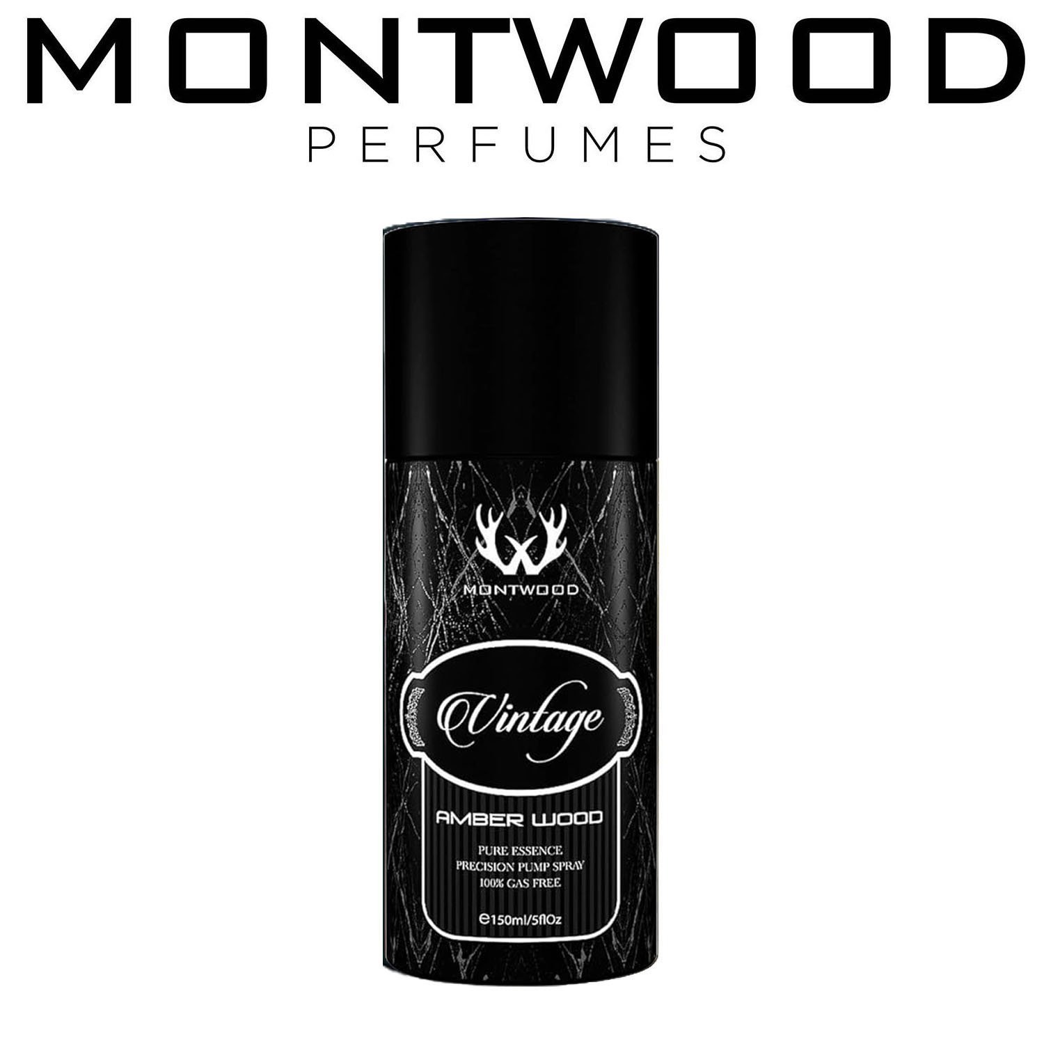 Montwood Vintage Amber Wood Perfume Spray (150ml)