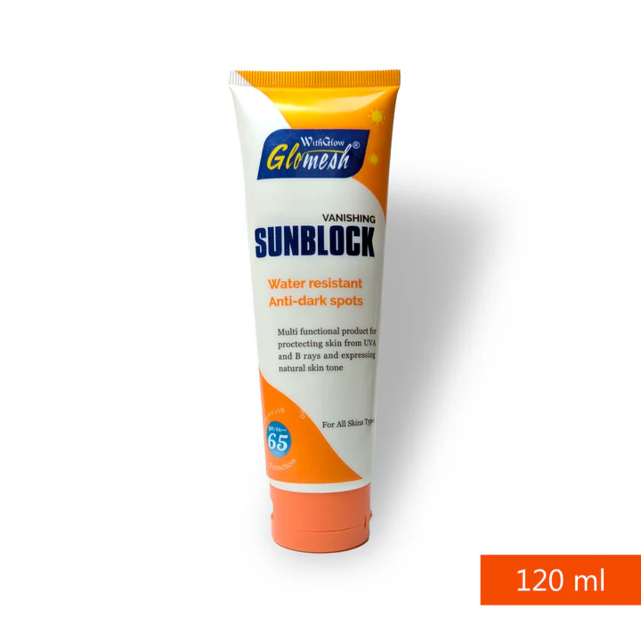 Glomesh Sunblock Skin Care Waterproof & Anti Dark Sports Spf-65
