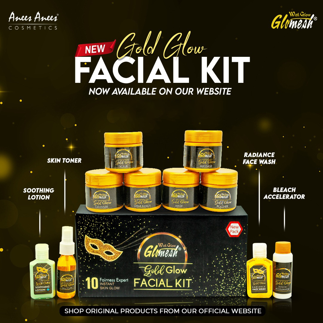 Glomesh Gold Facial Kit 10in1 Kit
