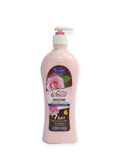 Glomesh Rose Face & Body Lotion Family Pack (650ml)