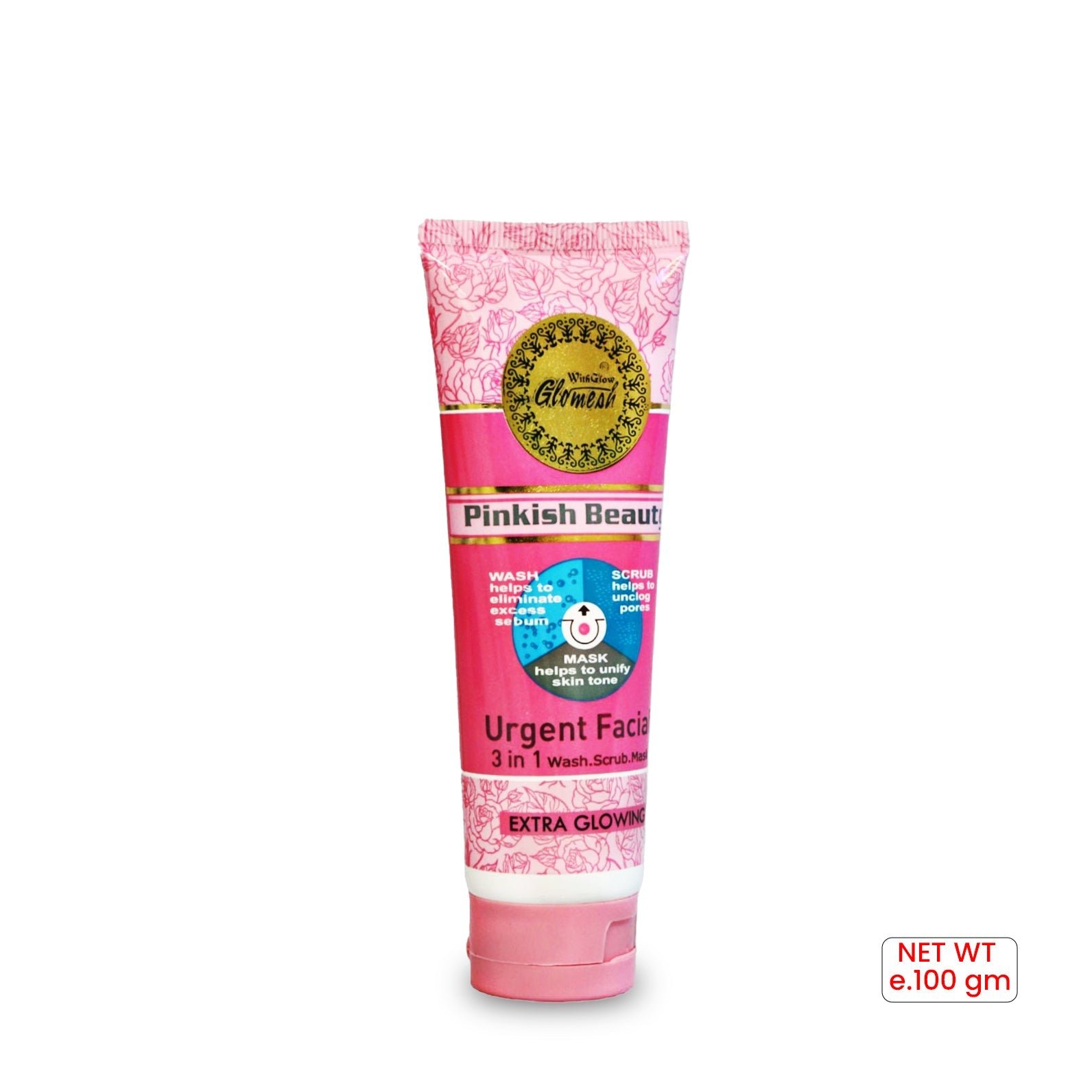 Glomesh Urgent Facial Wash And Scrub & Mask 3in1