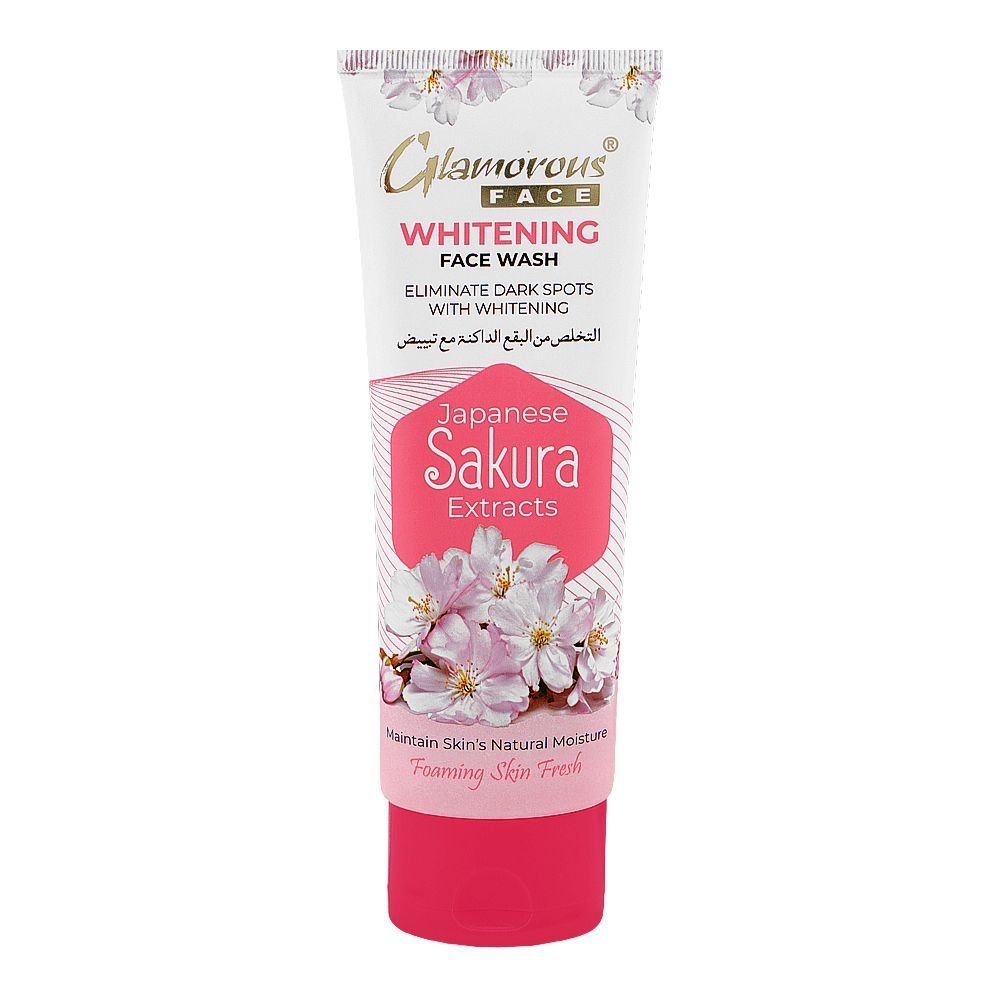 Glamourous Face Japanese Sakura Extracts Whitening Face Wash (100ml)