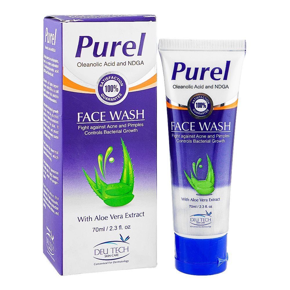 Purel Anti Acne Face Wash With Aloe Vera (70ml)