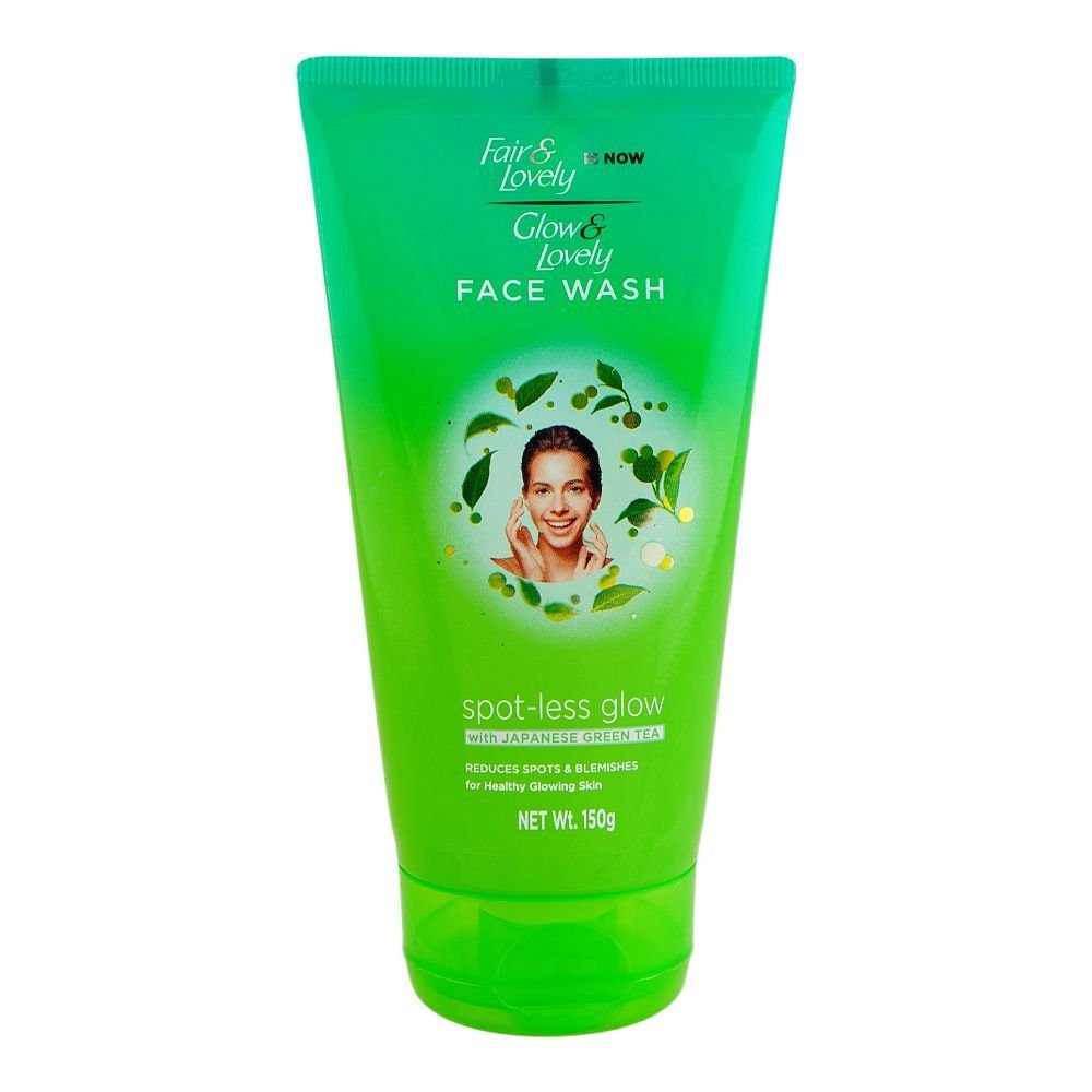 Fair & Lovely Is Now Glow & Lovely Spotless Glow Face Wash With Japanese Green Tea Reduce Spots & Blemishes (150gm)