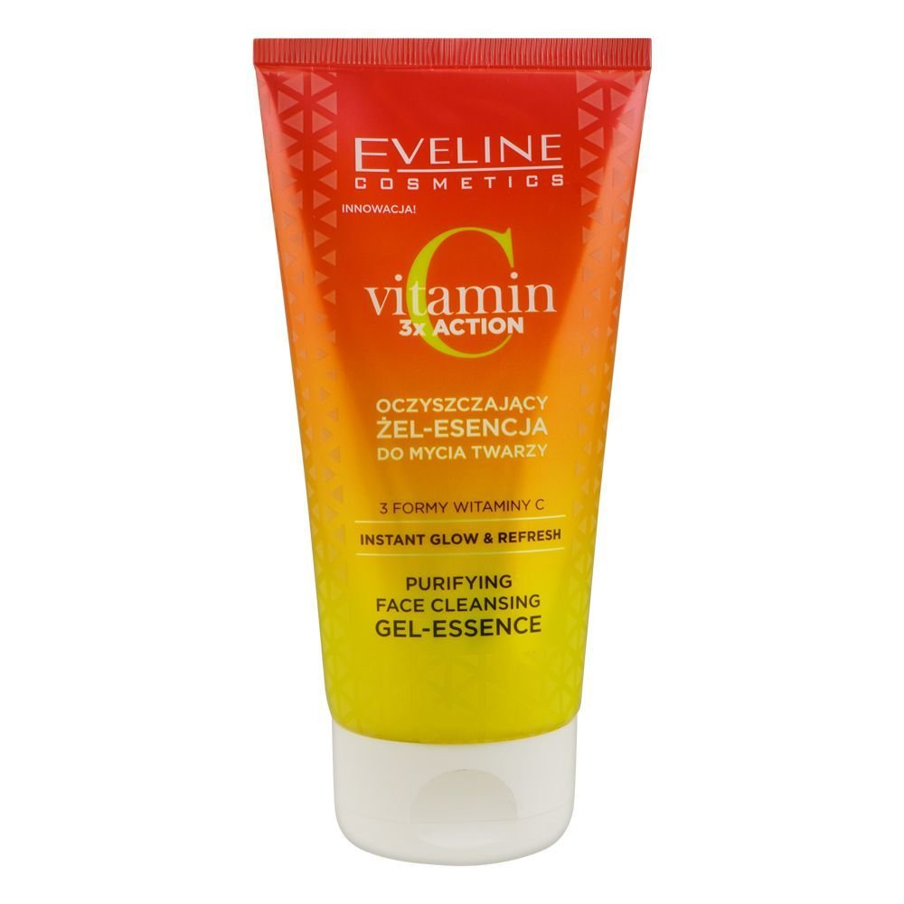 Eveline Vitamin C 3x Action Purifying Face Cleansing Gel | Face Wash For Dull Skin (150ml)