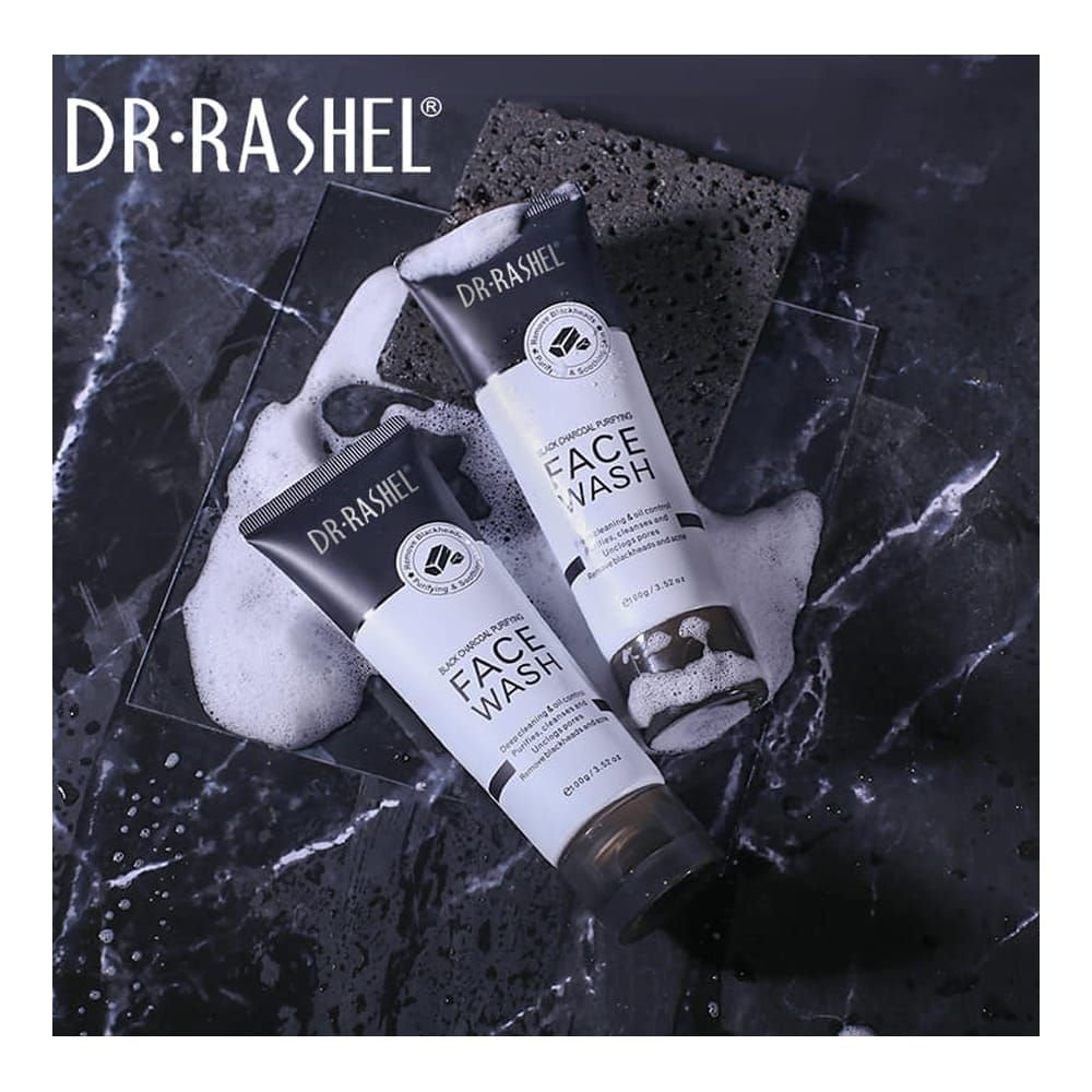 Dr. Rashel Black Charcoal Purifying Face Wash (100gm)