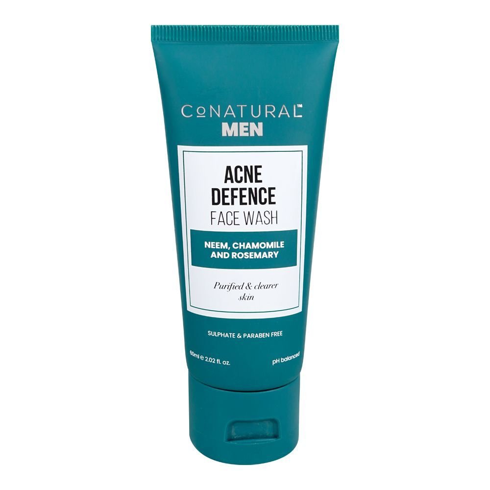 Conatural Acne Defence Face Wash With Neem, Chamomile And Rosemary (60ml)