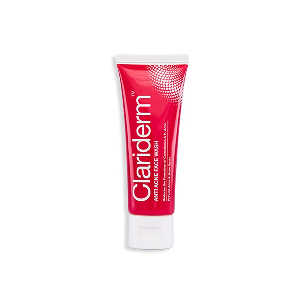 Clariderm Anti-Acne Face Wash, For Dry, Combination And Oily Skin (60ml)
