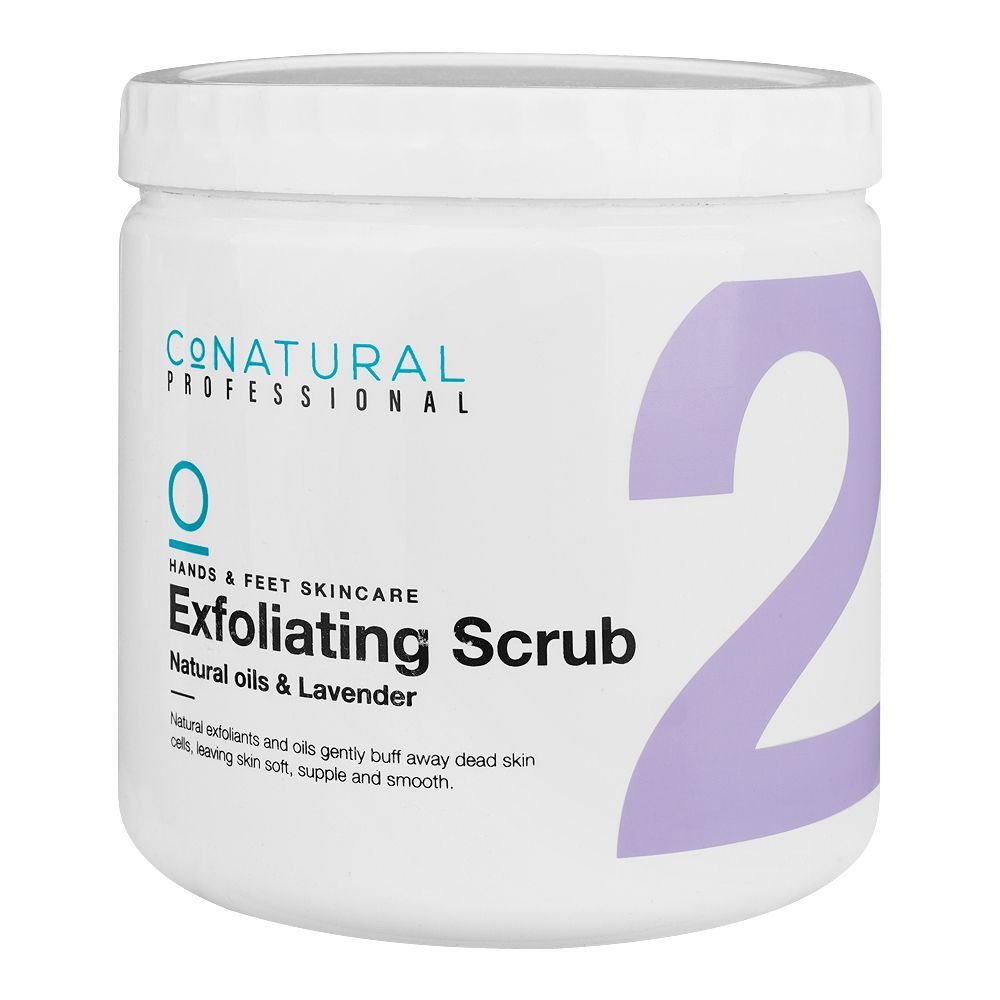 Conatural Professional Hand & Feet Exfoliating Scrub (2), Naturals Oil & Lavender (1000ml)