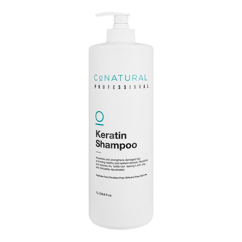 Conatural Professional Keratin Shampoo, Sulfate Free, 1ltr (Type-Simple)