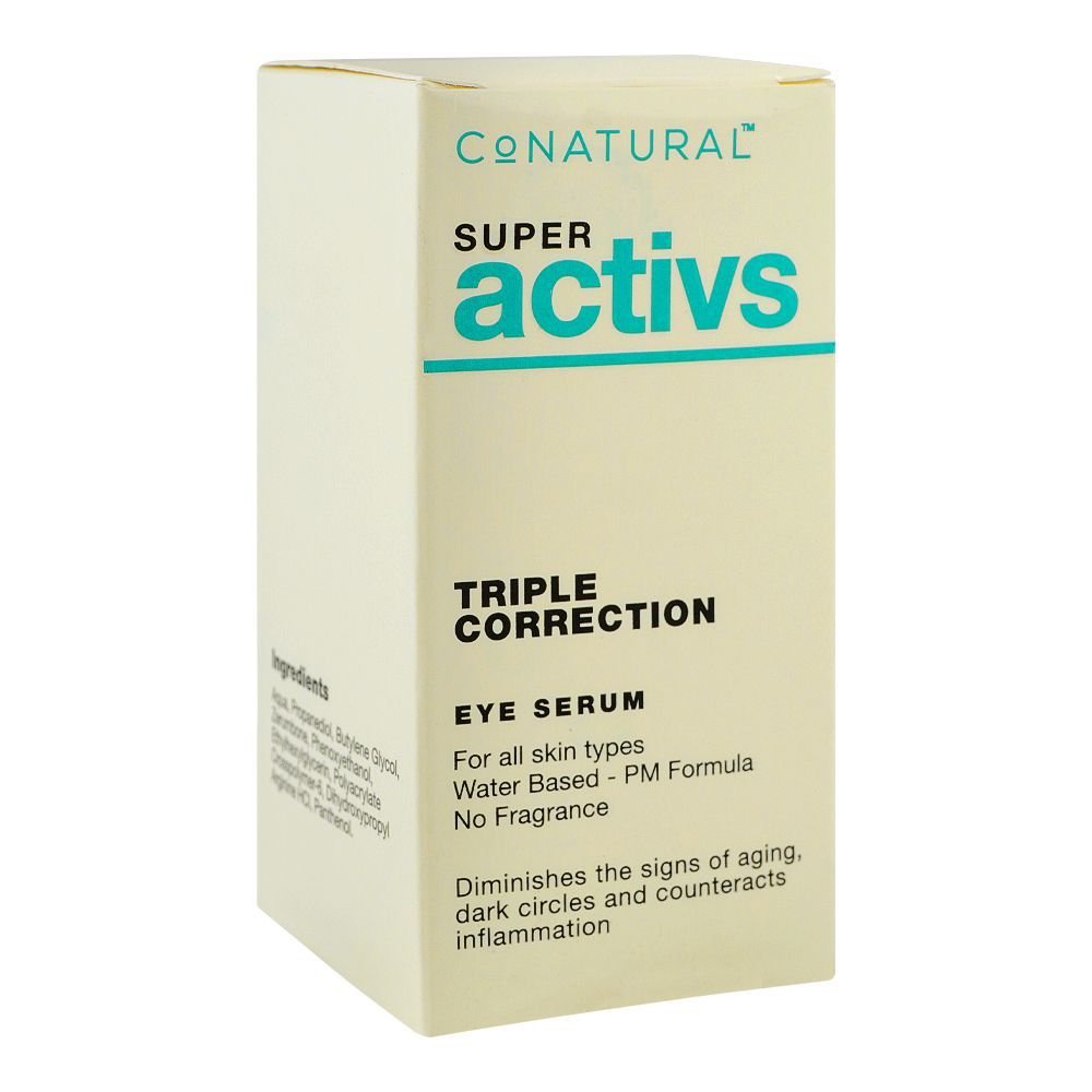 Conatural Super Activs Triple Correction Eye Serum, For All Skin Types (10ml)