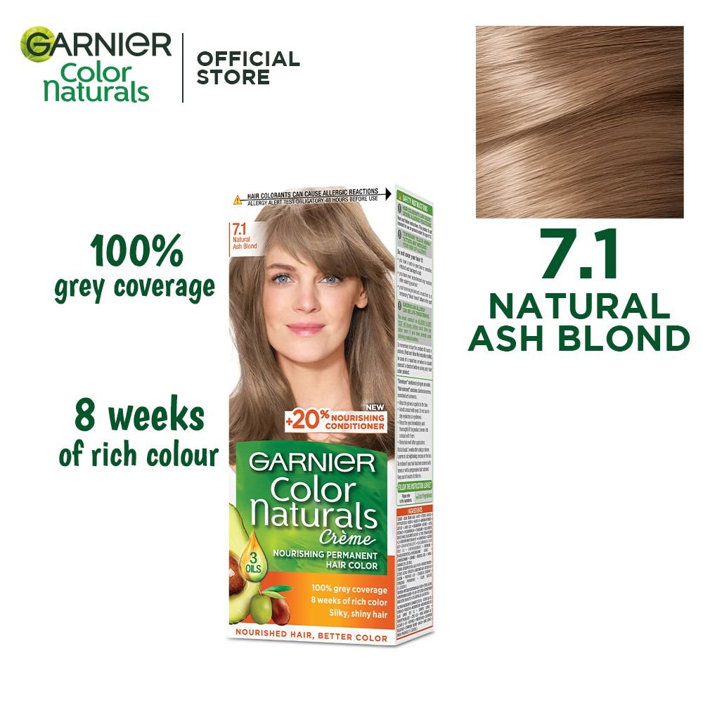 Garnier Color Naturals Creme Hair Colour 7.1 Naturals Ash Blond