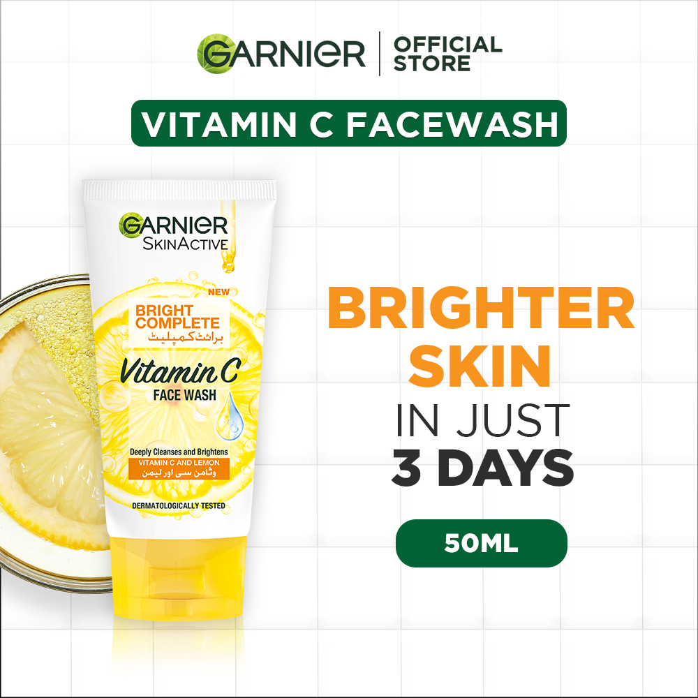 Garnier Skin Active Bright Complete Lemon Essence Face Wash (50ml)