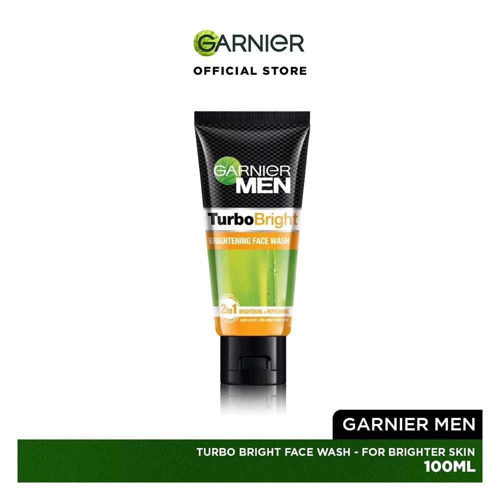 Garnier Turbo Bright Fairness Face Wash (100ml) Removes Dark Cells & Impurities For Clear Skin