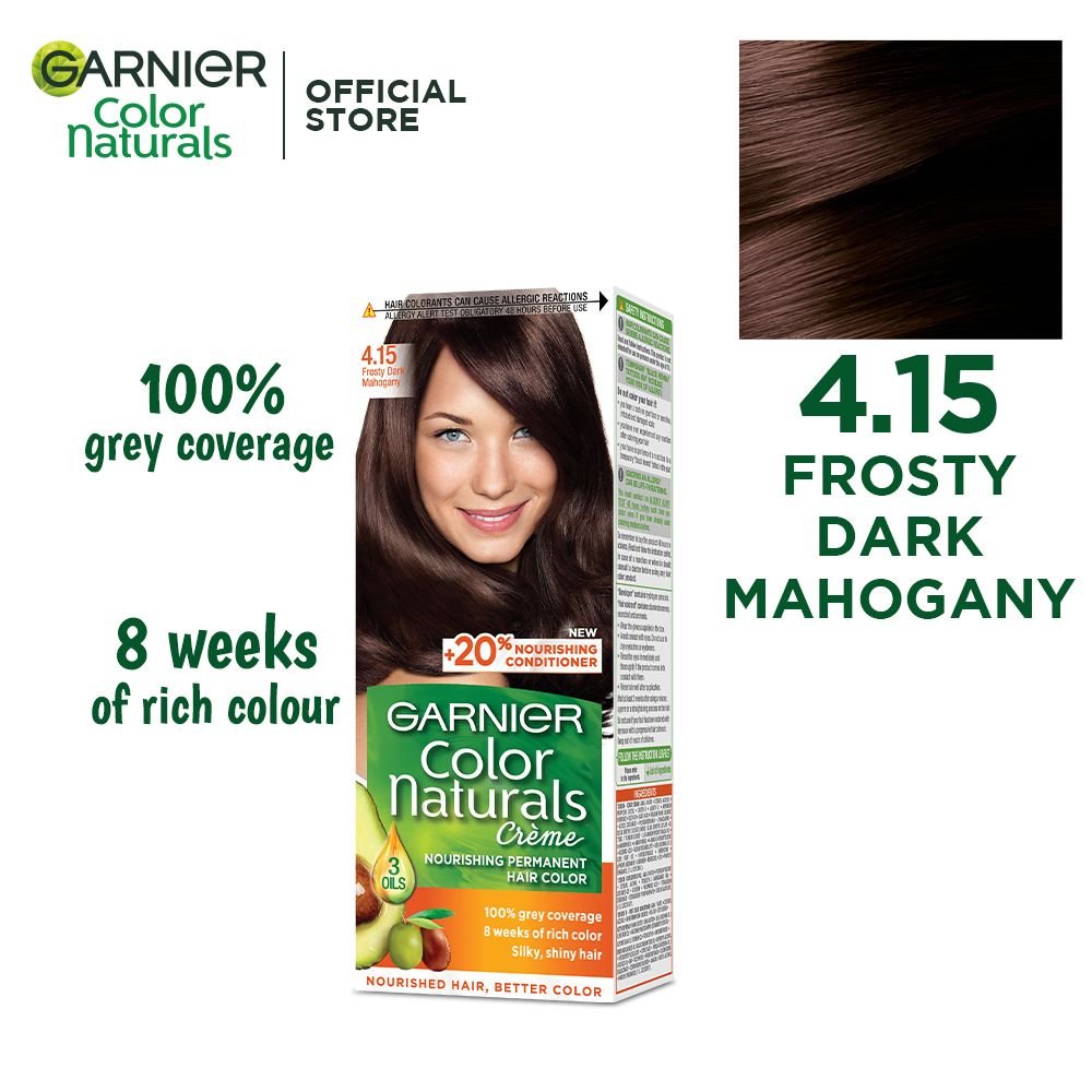 Garnier Color Natural Hair Color 4.15 Frosty Dark Mahogany