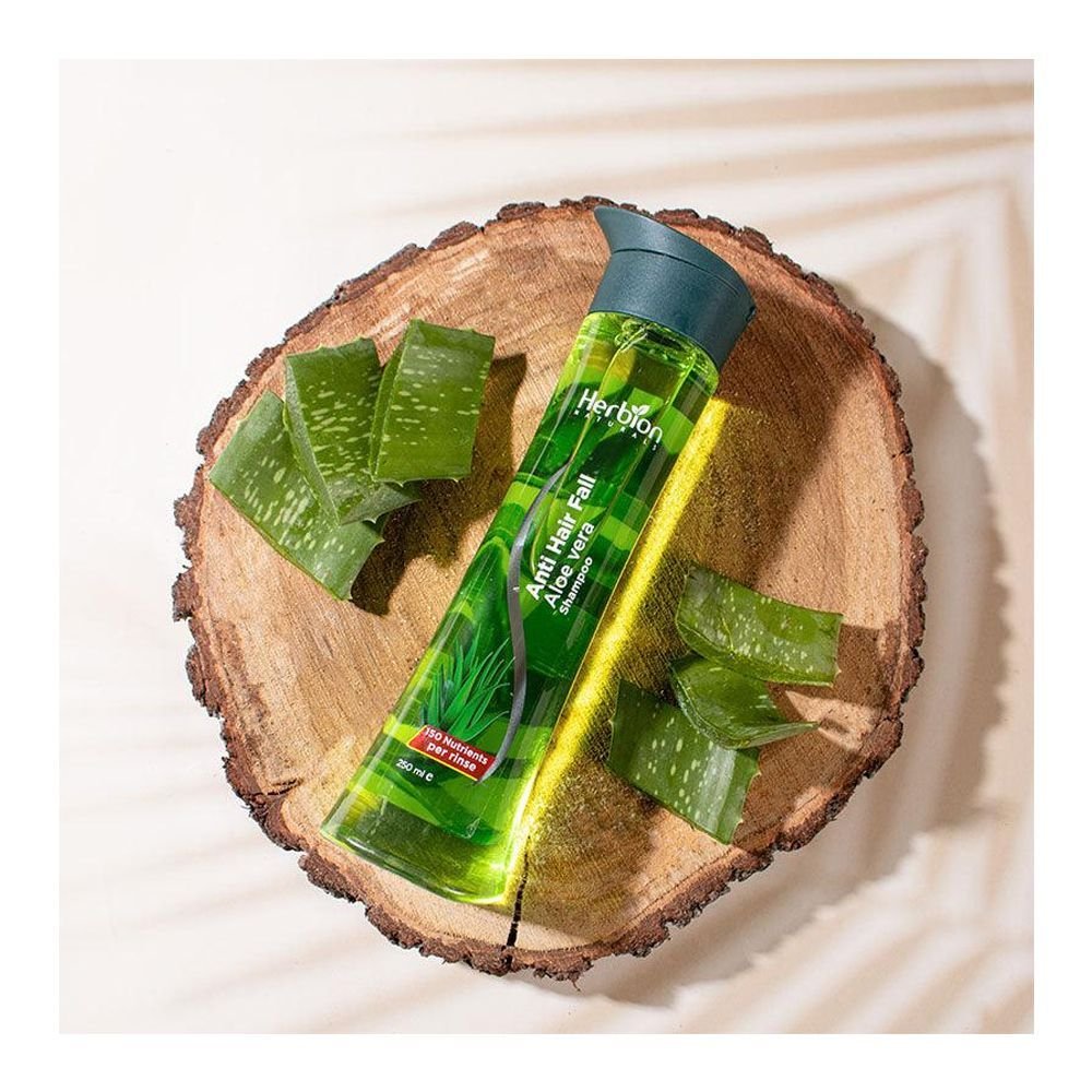 Herbion Naturals Anti Hair Fall Aloe Vera Shampoo, For All Hair Types (250ml)