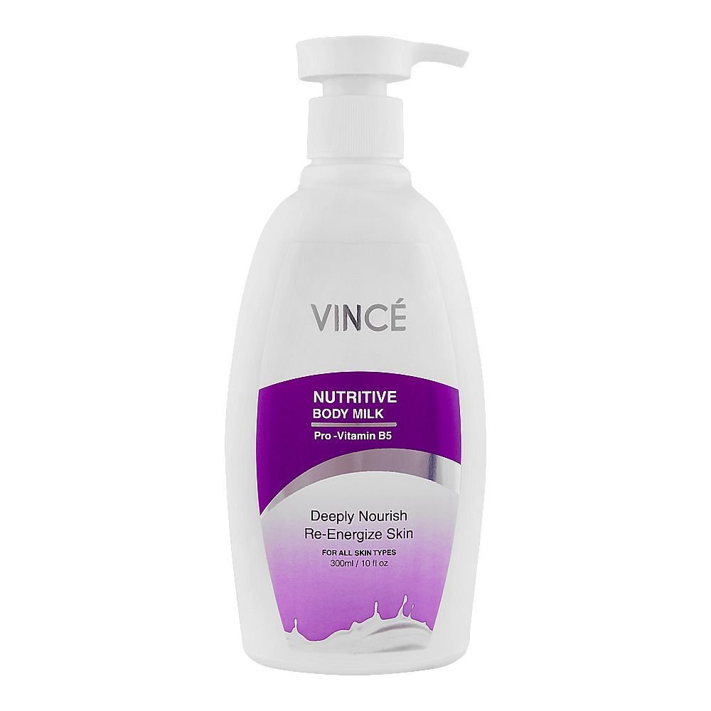 Vince Nutritive Pro Vitamin B5 Body Milk, For All Skin Types (300ml)