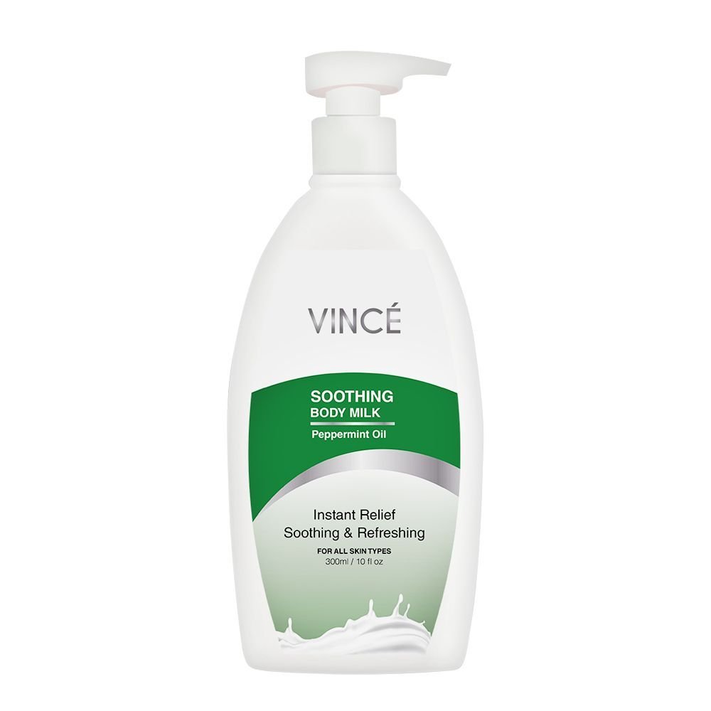 Vince Soothing & Refreshing Body Milk Lotion, For All Skin Types (300ml)