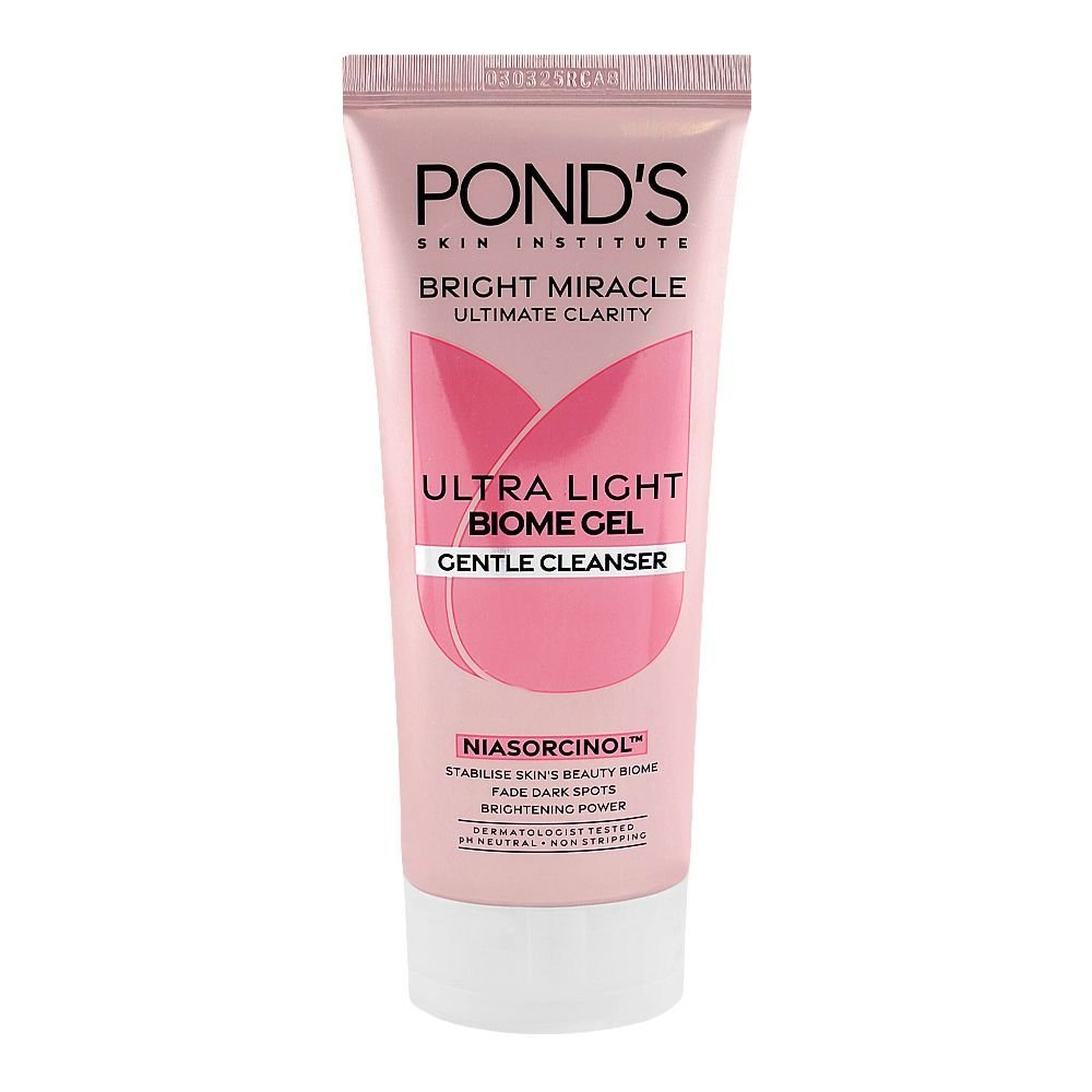 Ponds Bright Miracle Niasorcinol Ultra Light Biome Gel Gentle Cleanser (90gm)