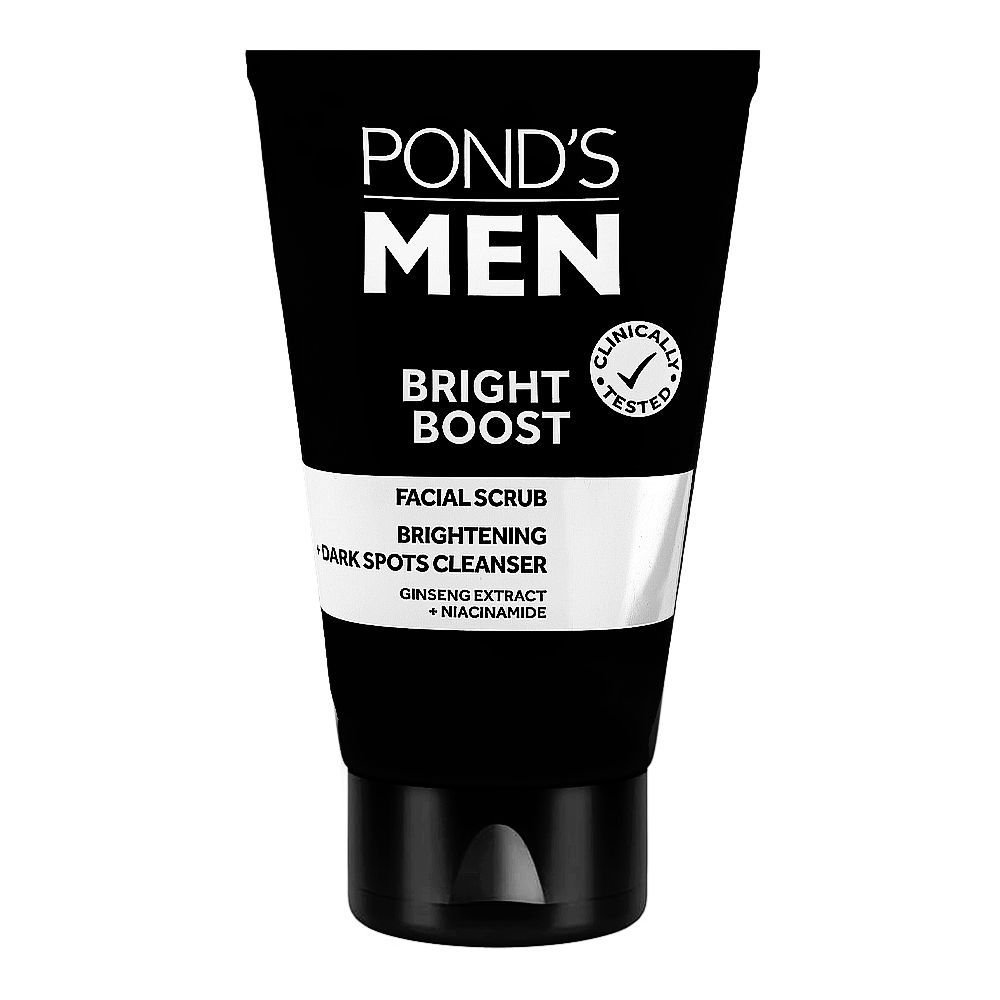 Ponds Men Bright Boost Facial Scrub (100ml)