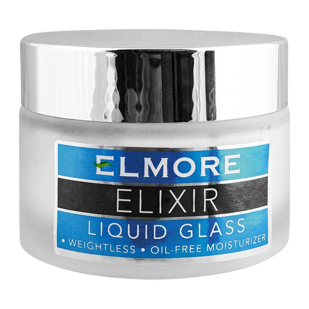 Elmore Elixir Liquid Glass Weightless Oil-Free Moisturizer, Fragrance Free, Sans Perfume (50ml)