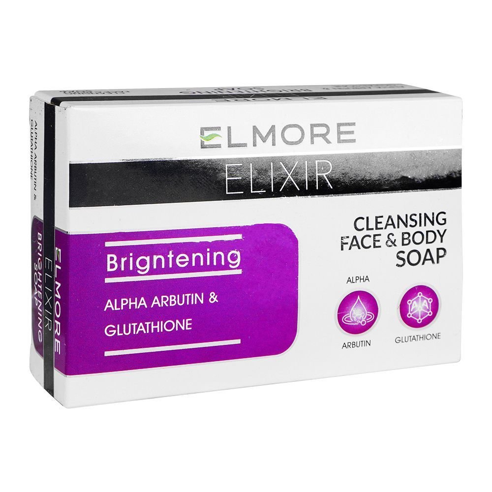 Elmore Elixir Brightening Soap With Alpha Arbutin & Glutathione (100gm)