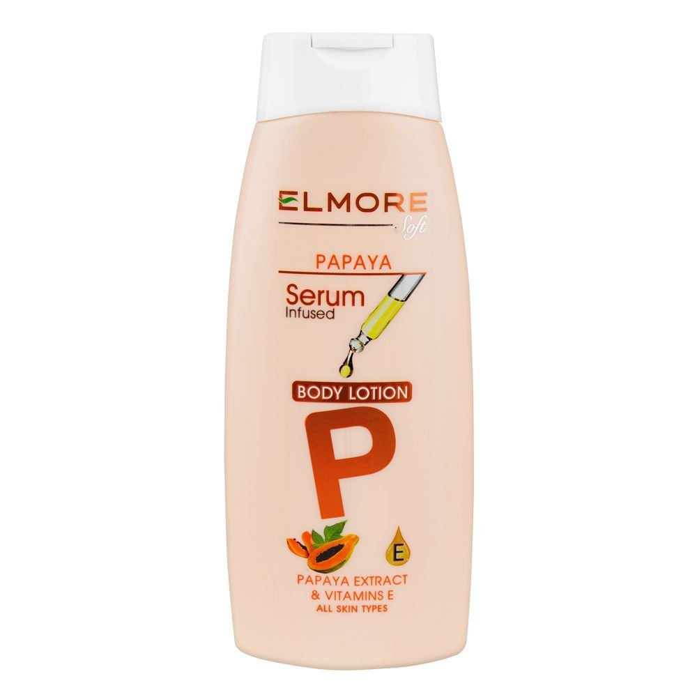 Elmore Skin Whitening Natural Moisturizing Body Lotion, Papaya, Vitamin E & Sunscreen (250gm)