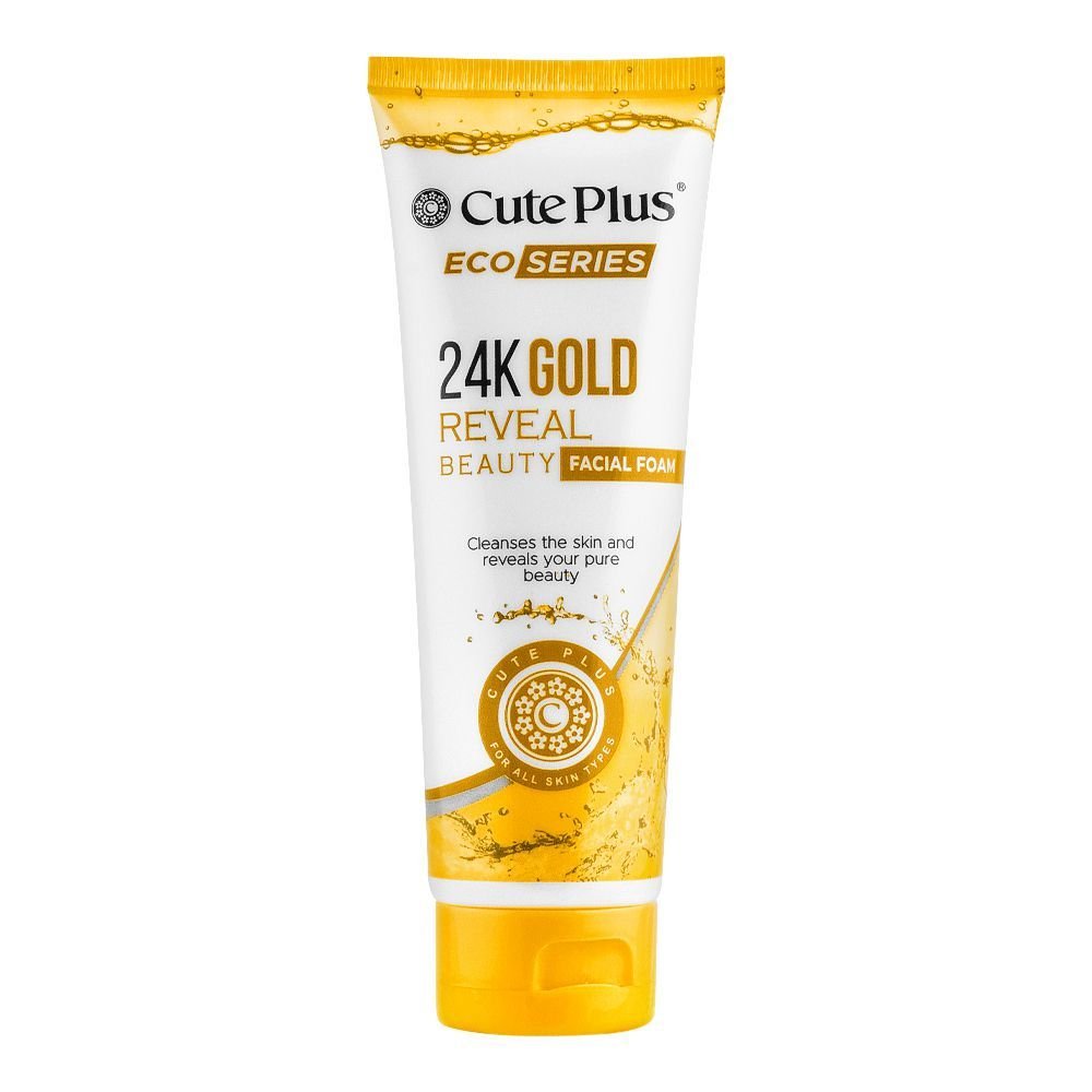 Cute Plus Eco Series 24k Gold Reveal Beauty Facial Foam (100ml)