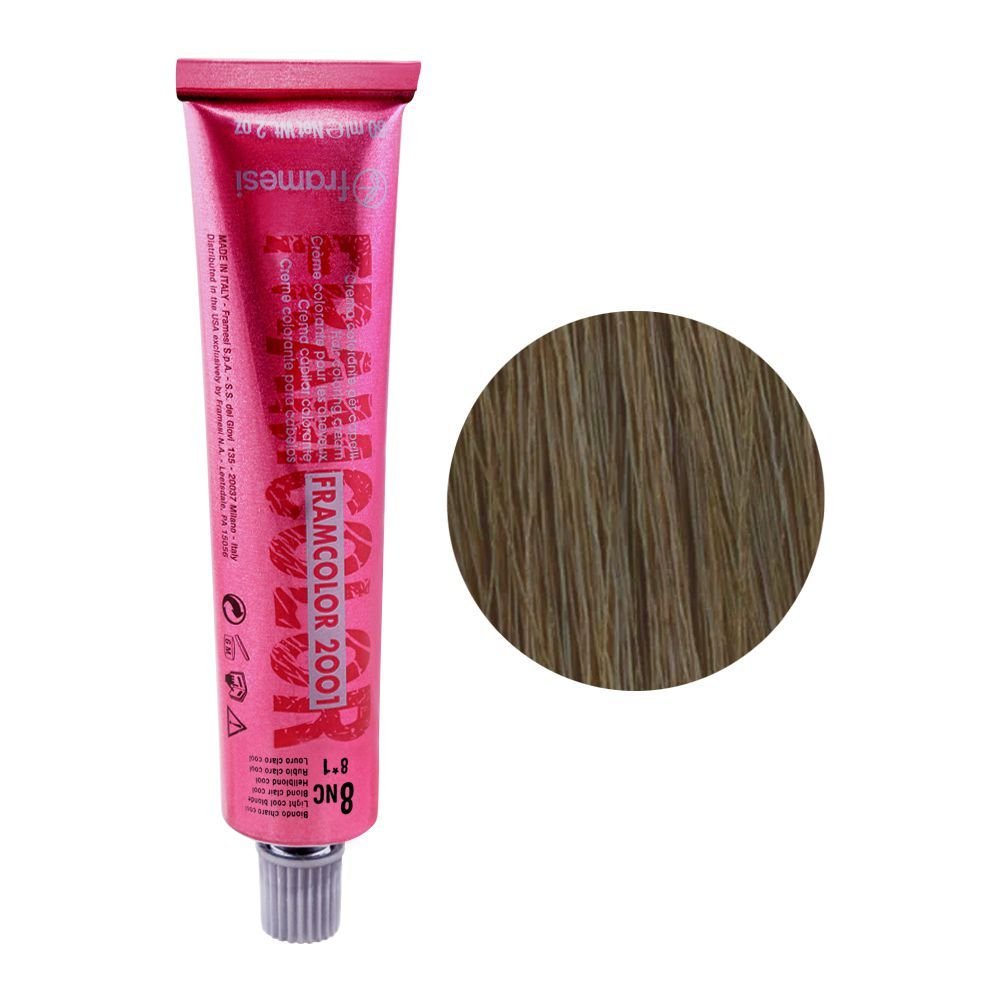 Framesi Framcolor 2001 Hair Colouring Cream 8nc Light Cool Blonde