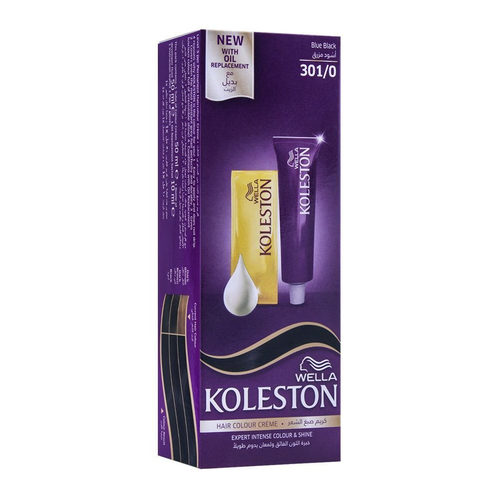 Wella Koleston Hair Color Creme 301/0 Blue Black