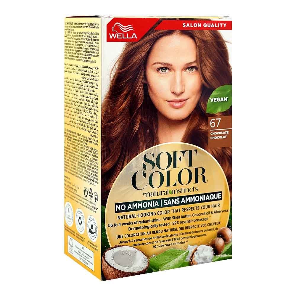 Wella Soft Color No Ammonia Hair Color Phenylenediamines Hydrogen Peroxide Vegan 67 Chocolate