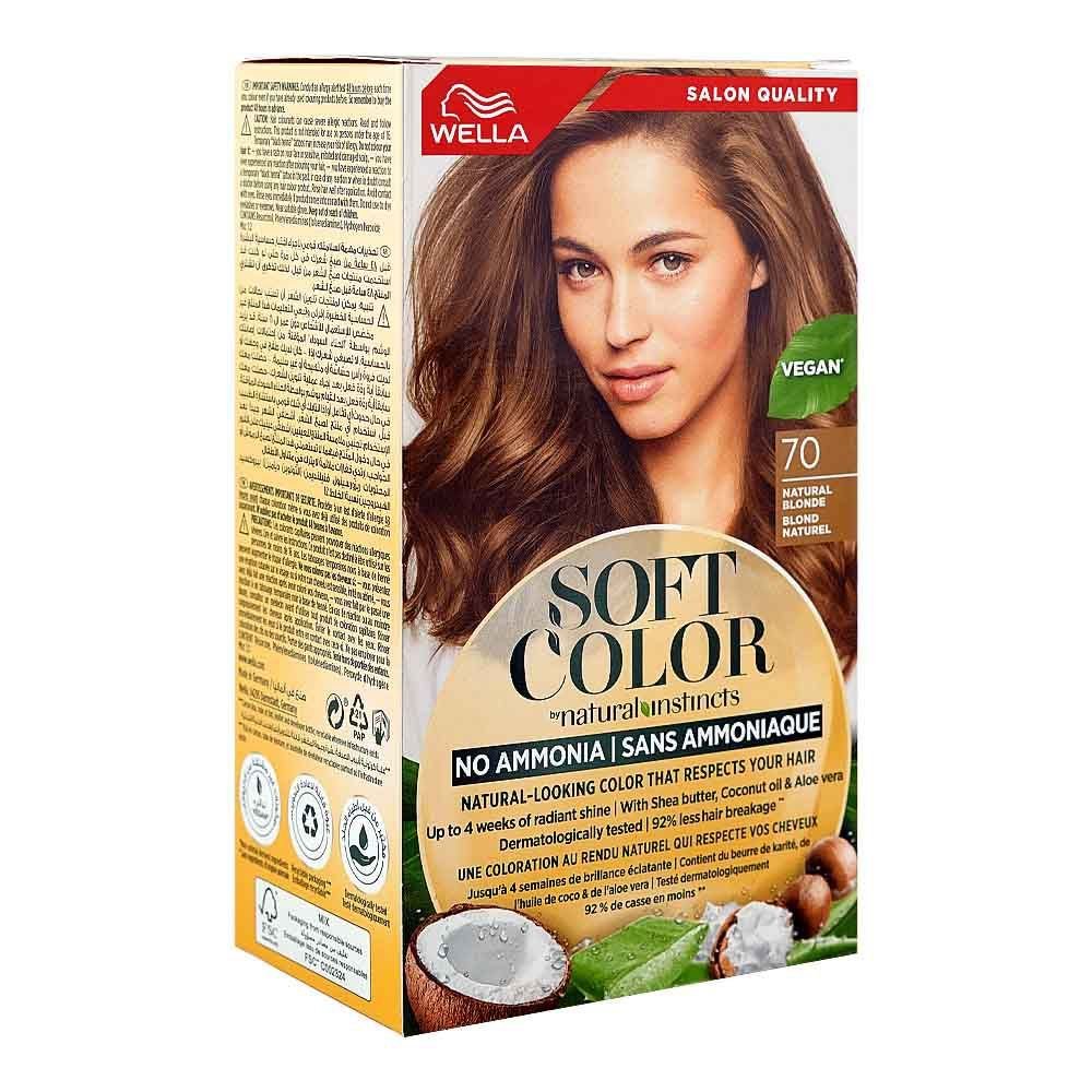 Wella Soft Color No Ammonia Hair Color Phenylenediamines Hydrogen Peroxide Vegan 70 Natural Blonde