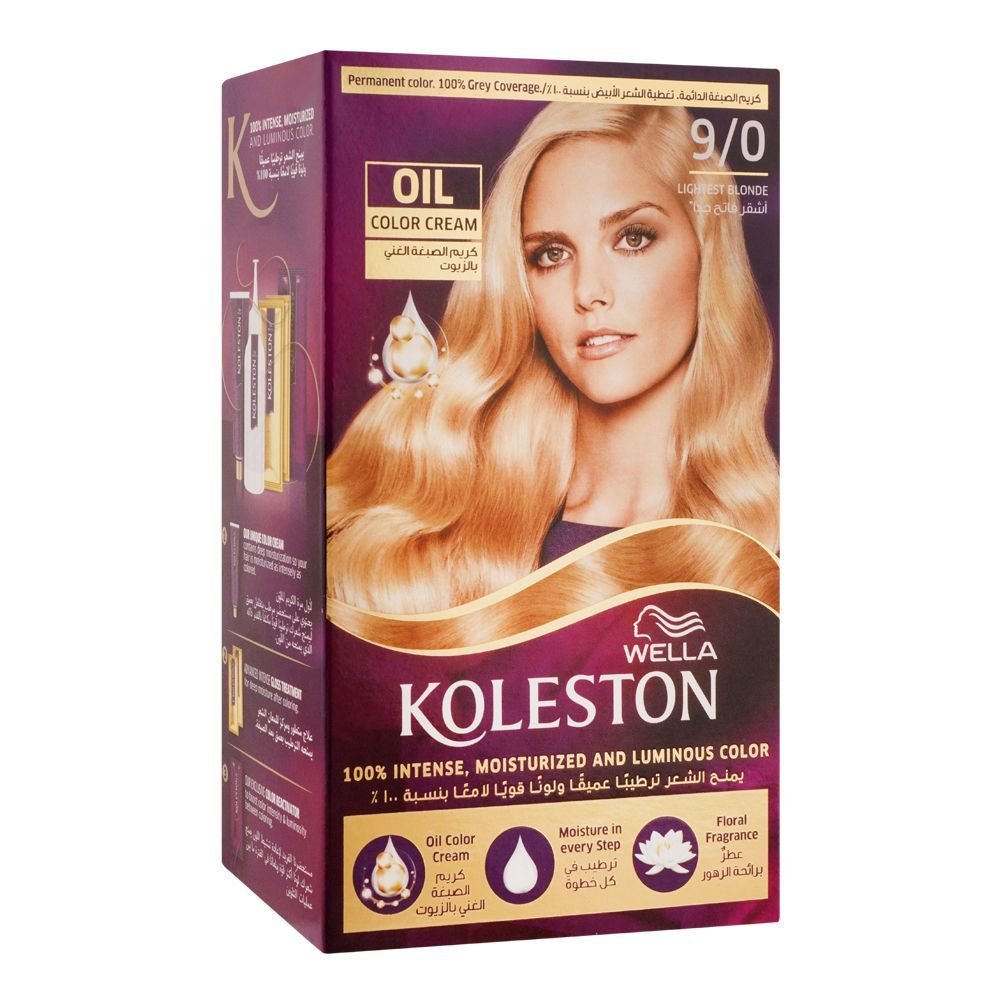 Wella Koleston Oil Color Cream Kit 9/0 Lightest Blonde