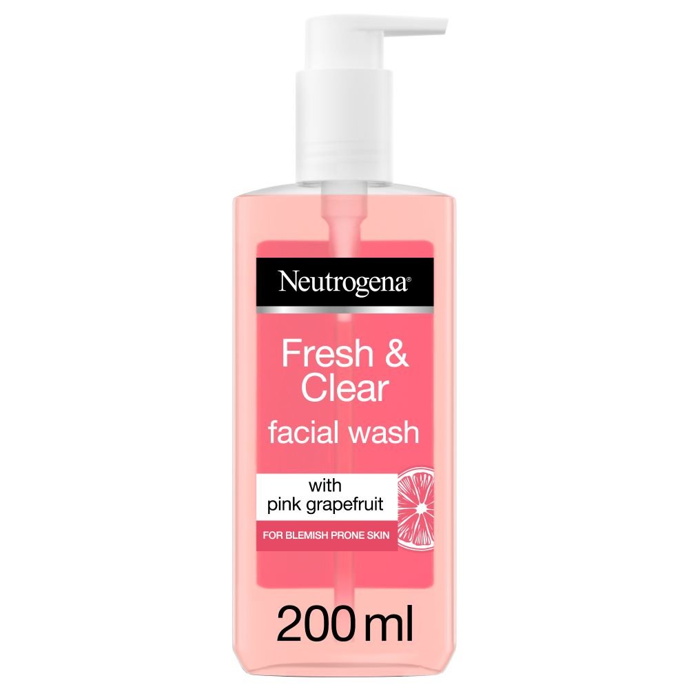 Neutrogena Fresh & Clear Pink Grapefruit Facial Wash (200ml)