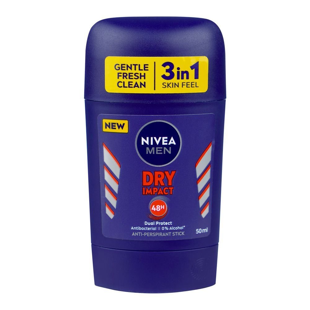 Nivea Men Dry Impact Dual Protect Anti-Perspirant Deodorant Stick (50ml)