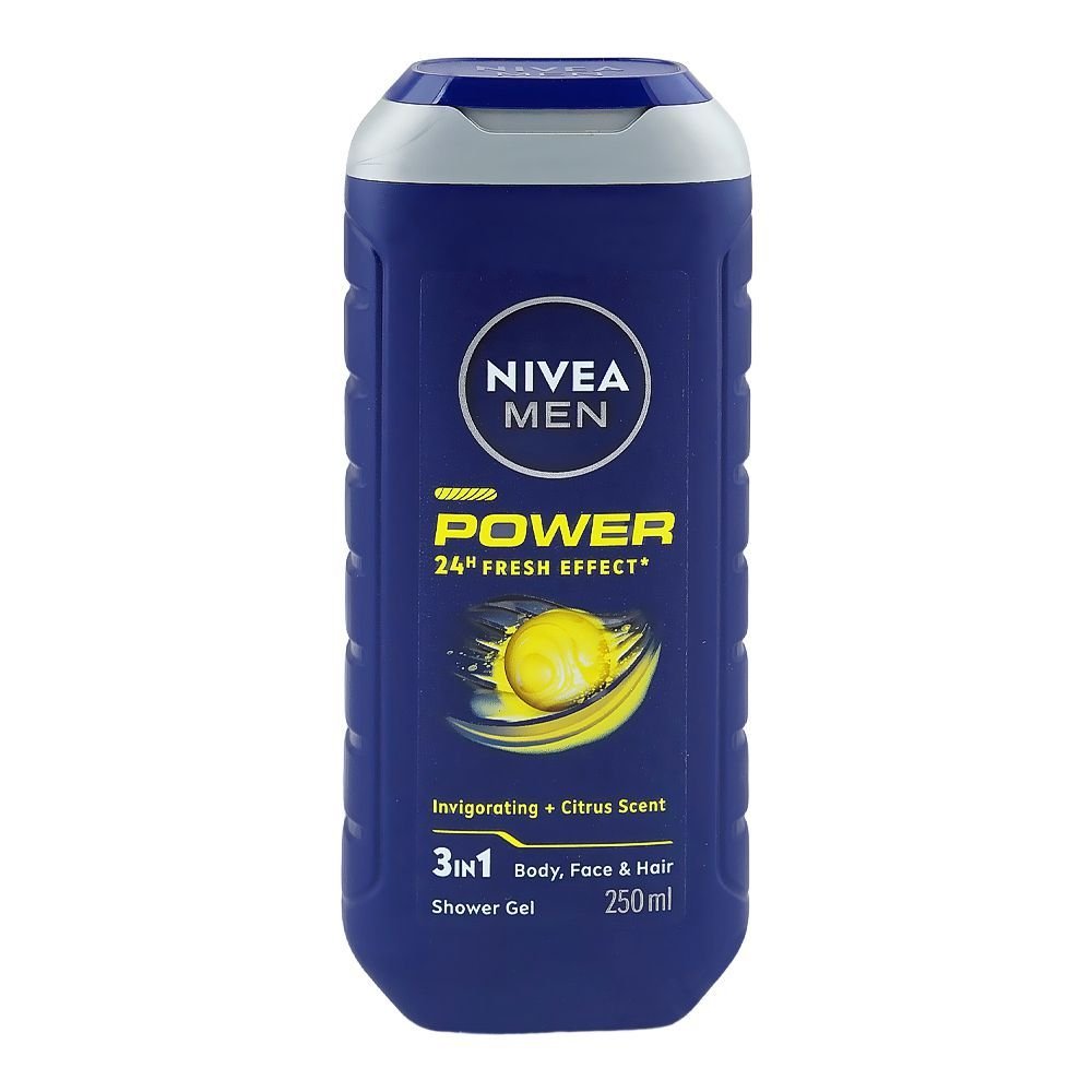 Nivea Men Power 24h Fresh Effect 3-In-1 Shower Gel (250ml)
