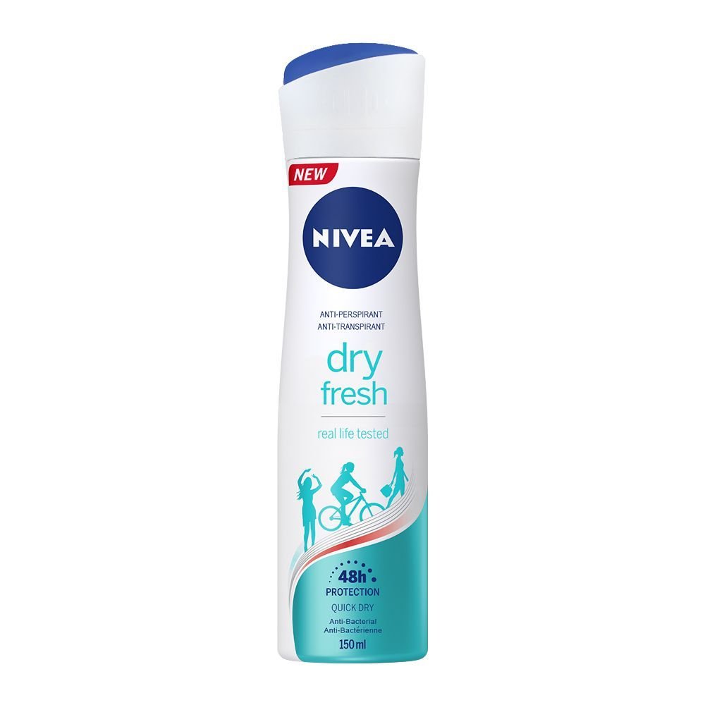 Nivea 48h Dry Fresh Quick Dry Anti-Perspirant Deodorant Body Spray (150ml)