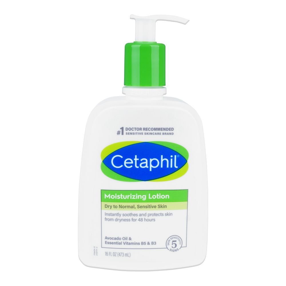 Cetaphil Lotion Moisturizing Dry To Normal, For Sensitive Skin (473ml)