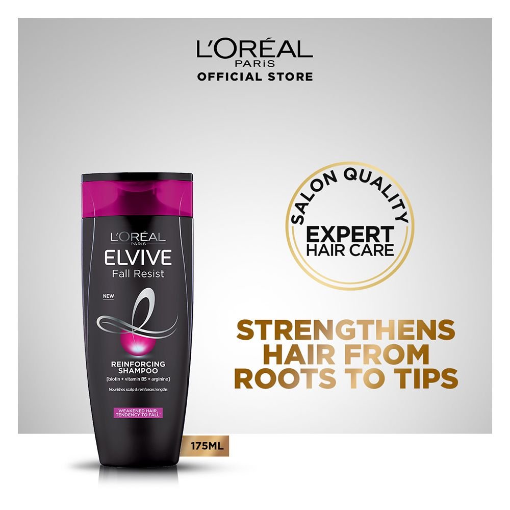 Loreal Paris Elvive Fall Resist Reinforcing Anti-Hairfall Shampoo (175ml)