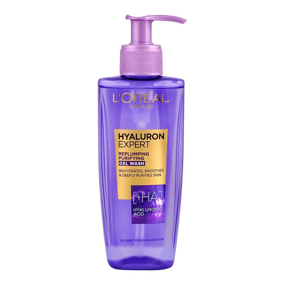 Loreal Paris Hyaluron Expert Repluming Purifying Gel Wash (200ml)