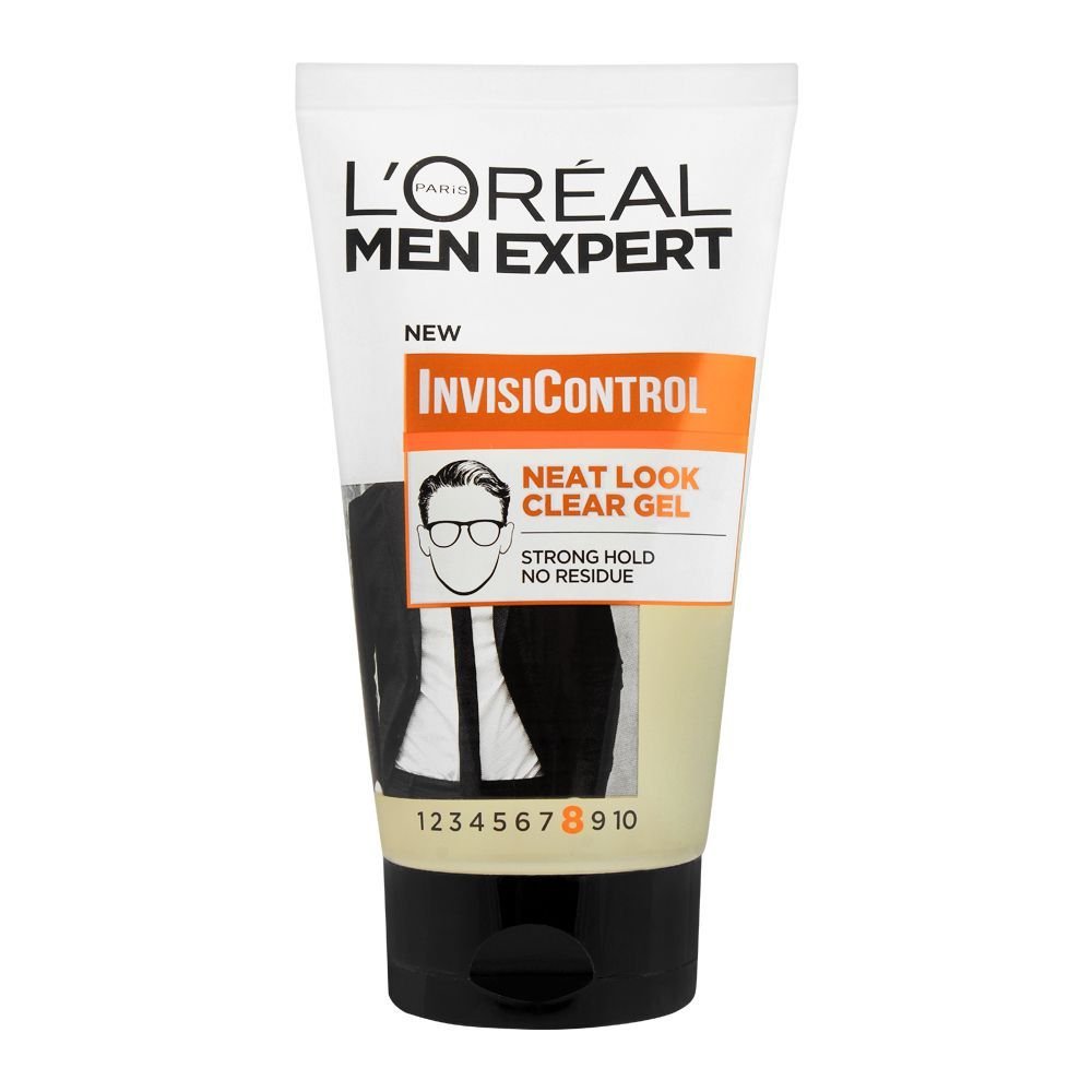 Loreal Paris Men Expert Invisicontrol Neat Look Clear Hair Gel, Strong Hold (150ml)