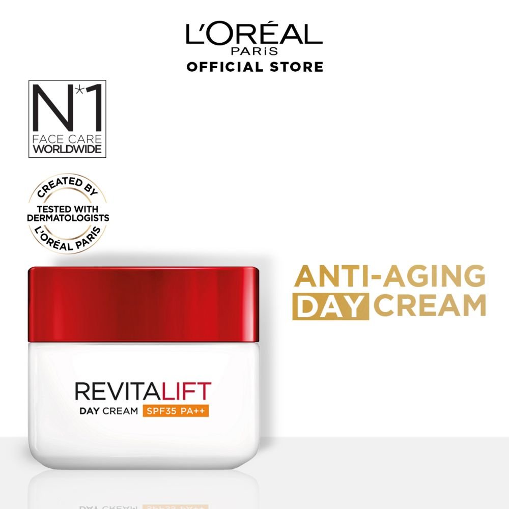 Loreal Paris Revitalift Moisturizing Day Cream, Anti-Wrinkle Cream, Intense Action (50ml)