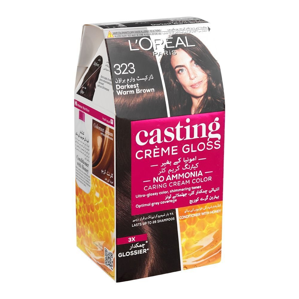 Loreal Paris Casting Hair Color 323 Darkest Warm Brown