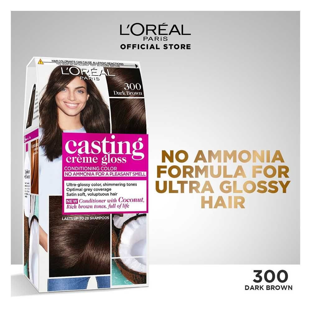 Loreal Paris Casting Hair Color 300 Dark Brown