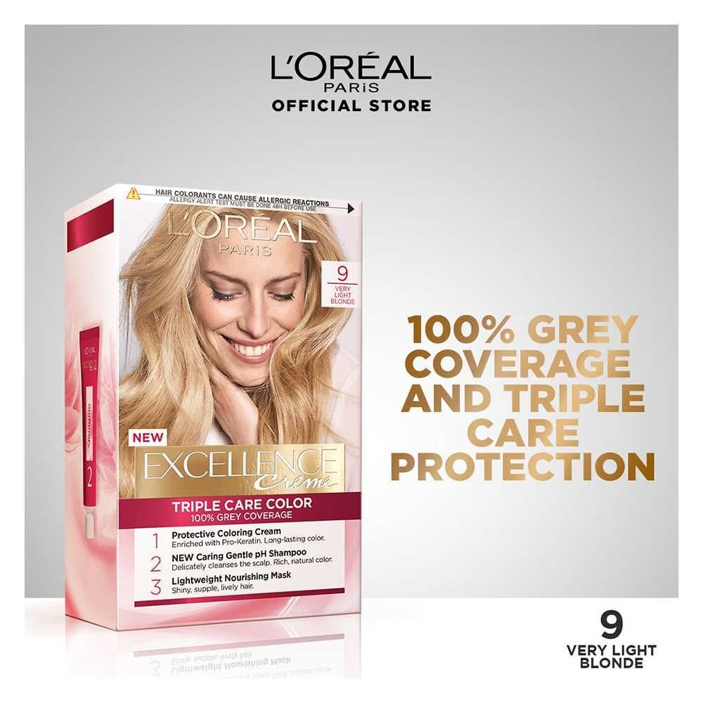 Loreal Paris Excellence Hair Color Very Light Blond 9