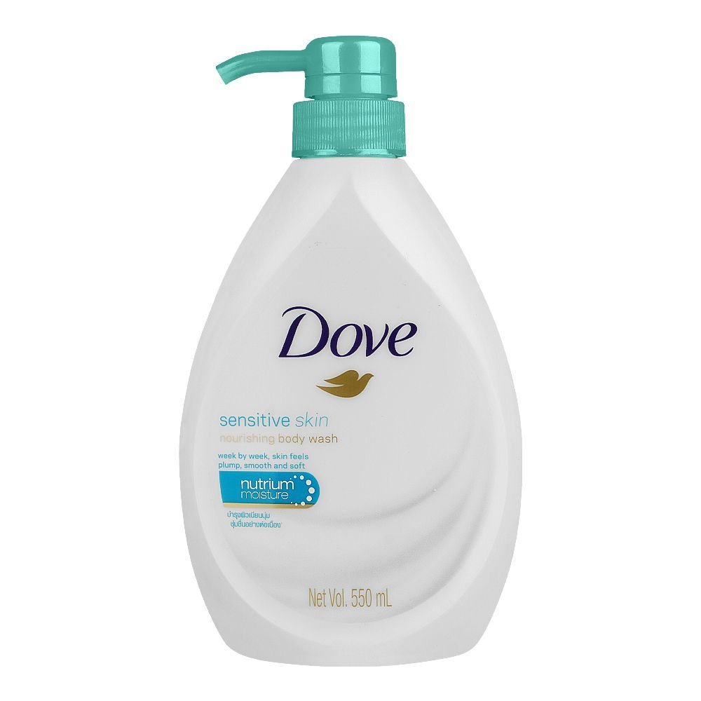Dove Sensitive Skin Nourishing Body Wash Pump (550ml)
