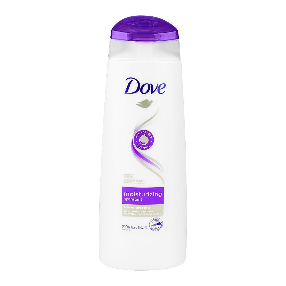 Dove Moisturizing Hydratant Shampoo, For Dry Hair (200ml)