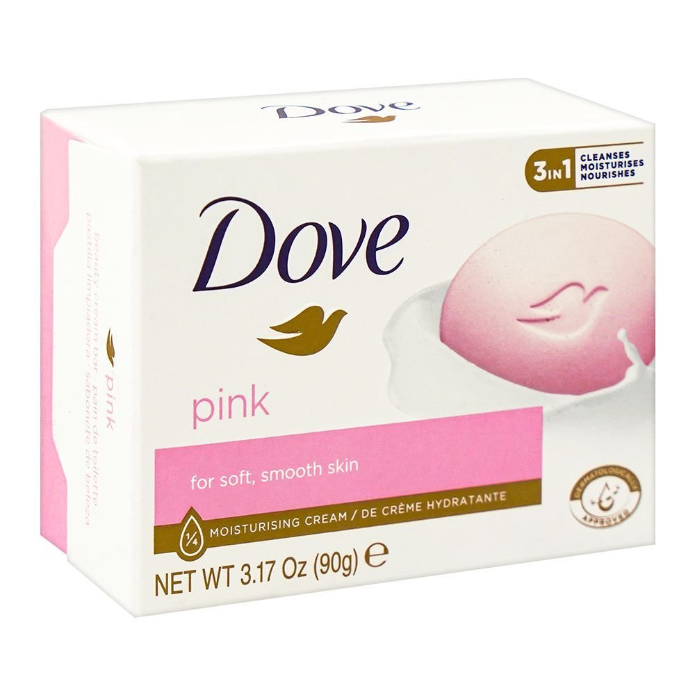 Dove Pink Moisturizing Cream Bar For Smooth/Soft Skin (90gm)