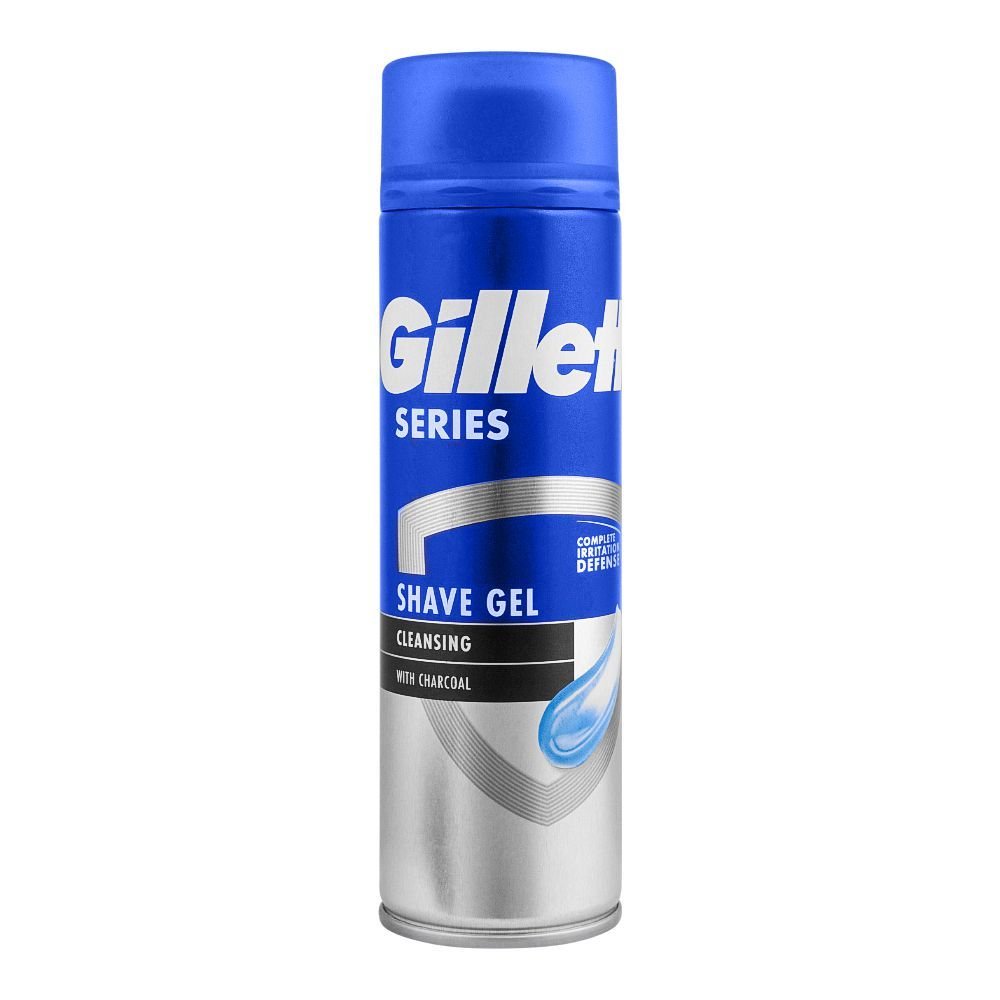 Gillette Series Cleansing With Charcoal Shave Gel (200ml)