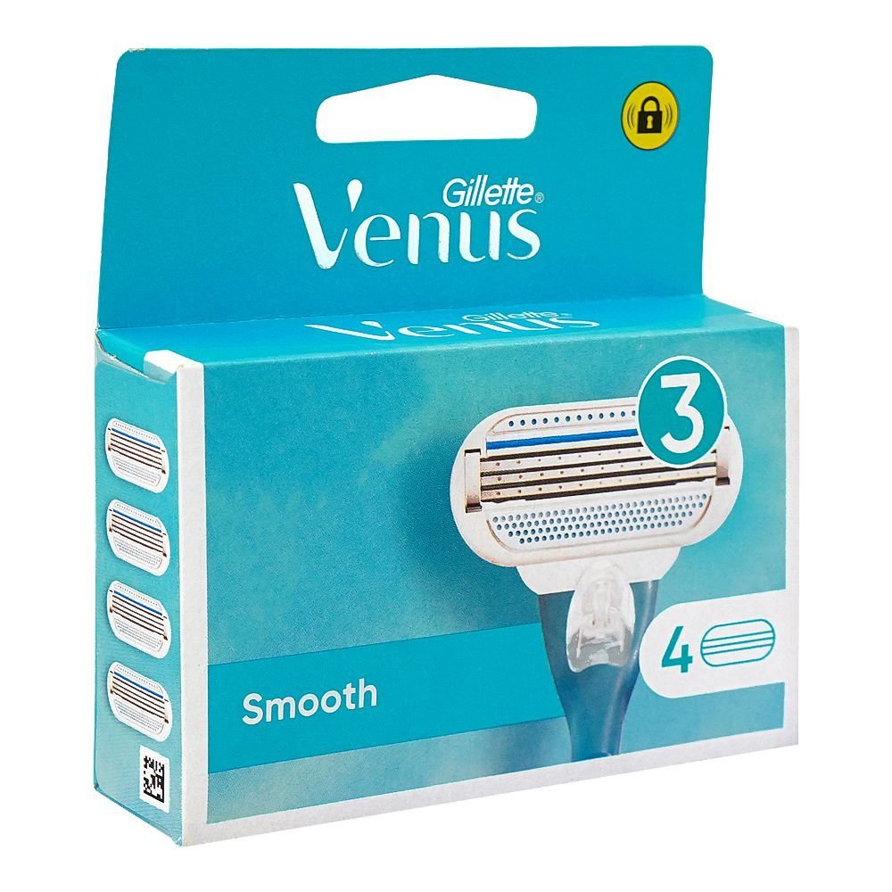 Gillette Venus Smooth Cartridges, For Womens 4-Pack